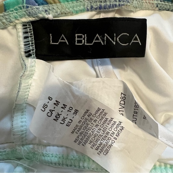 La Blanca Women's Riviera Keyhole Tankini Swim Top Size Multi Size 6 - Picture 9 of 11
